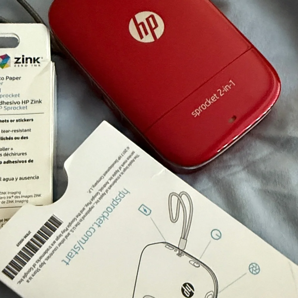 HP Sprocket 2-in-1 Red Instant Camera